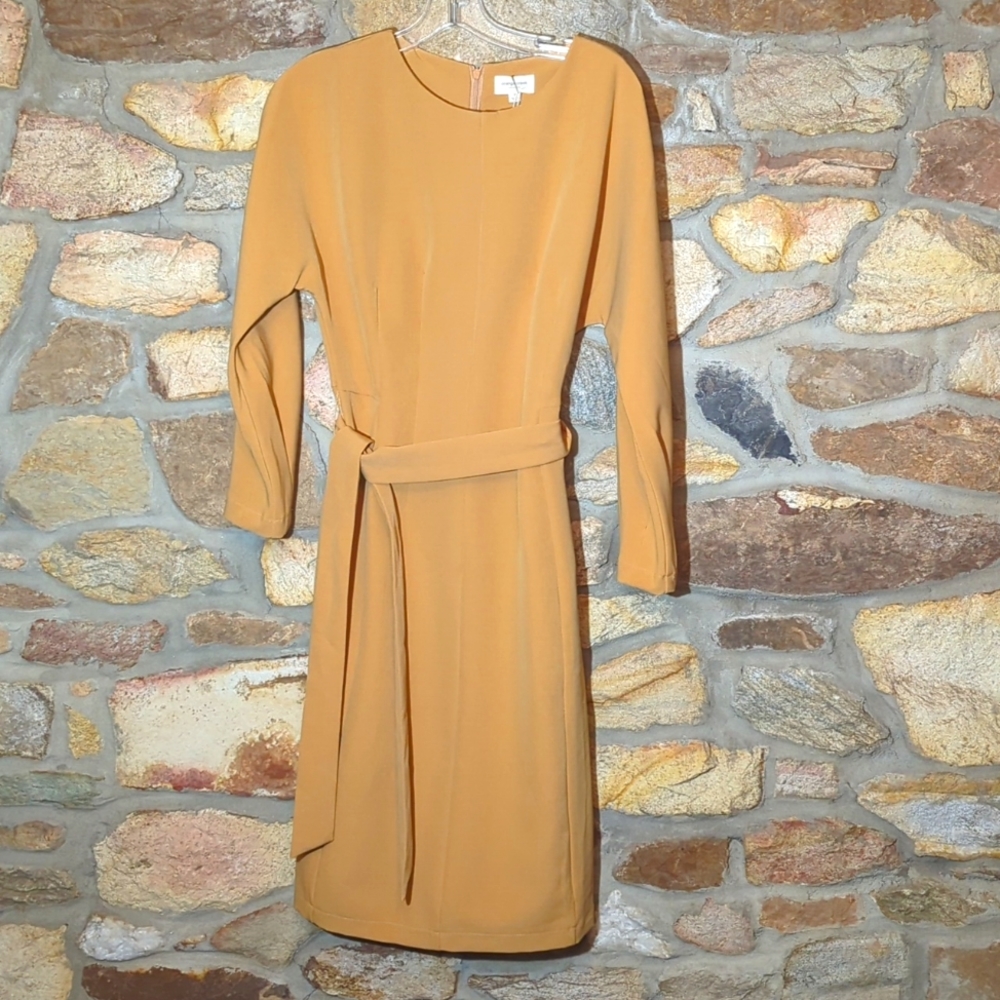 Orange Creek tan belted dress